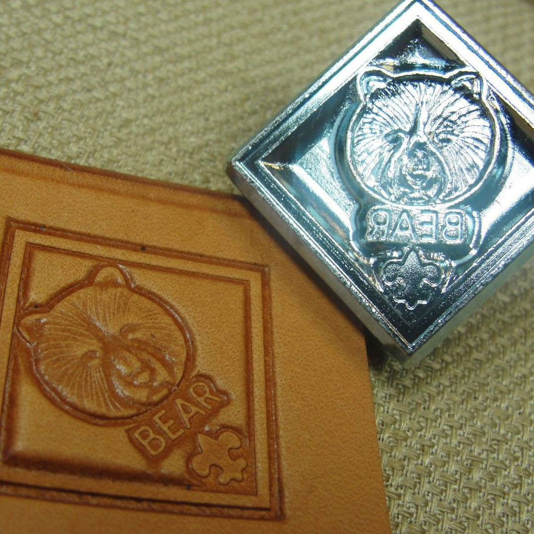 3D Bear Scouts Logo Leather Stamp | Pro Leather Carvers