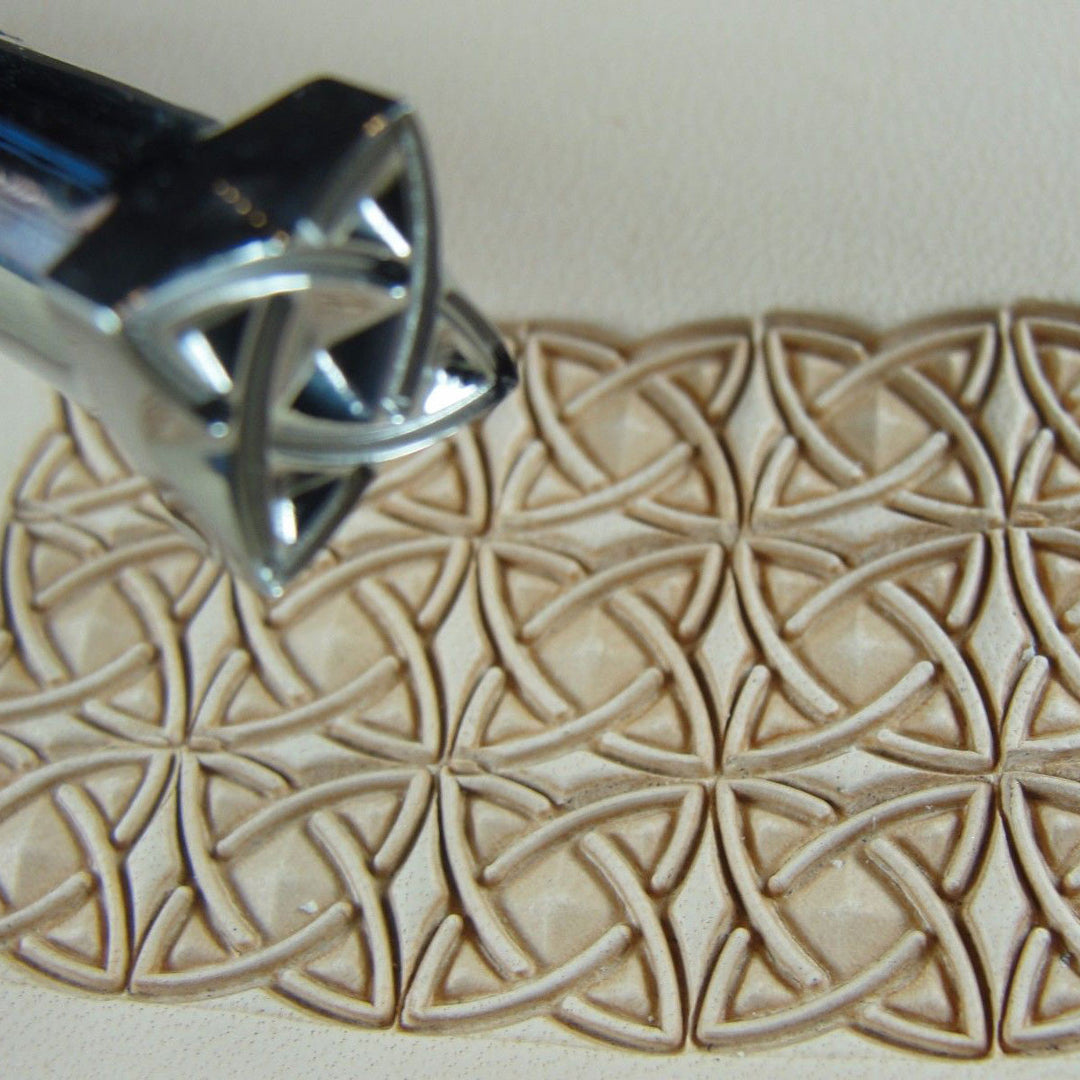 Stainless Steel Barry King 3 Loop Shell Geometric Stamp leather Tool 