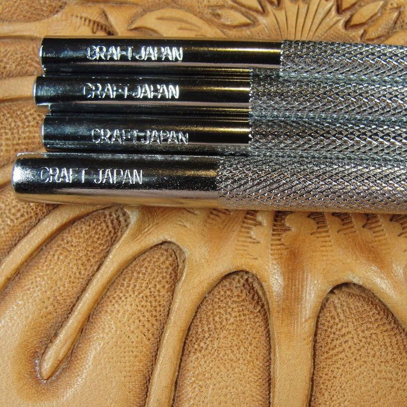 Checkered Background Leather Stamping Tool Set | Pro Leather Carvers