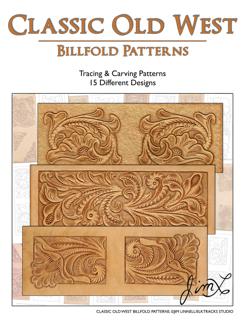 Classic Old West Billfold Patterns | Pro Leather Carvers