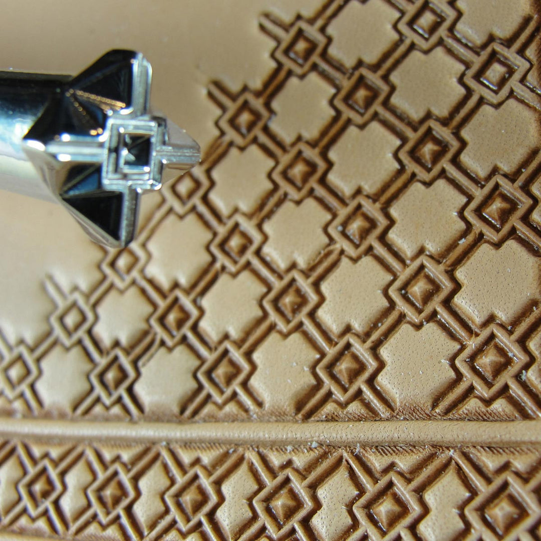 Texas Basket Weave Leather Stamp - Barry King