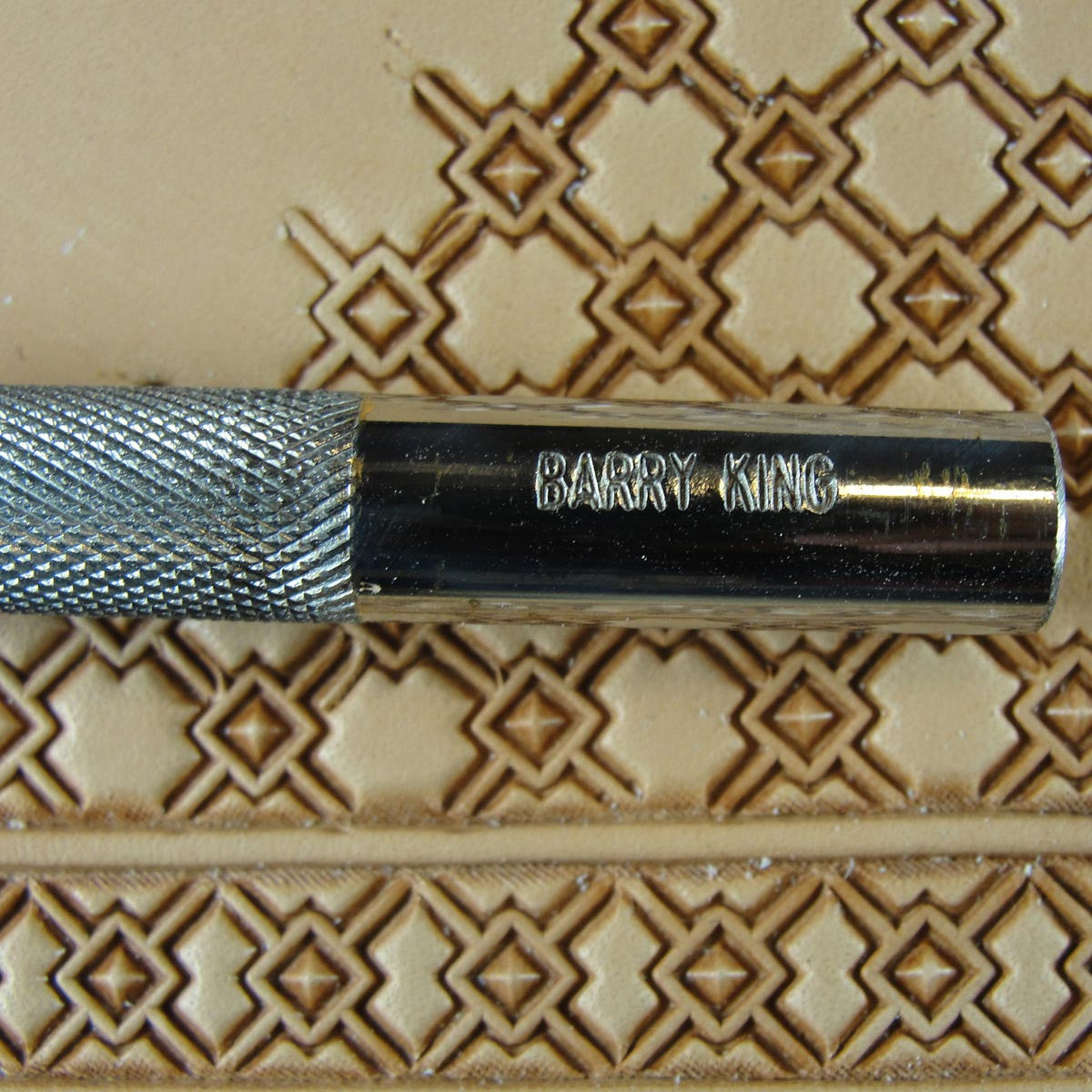 Crosshair Square Geo Leather Stamp - Barry King | Pro Leather Carvers