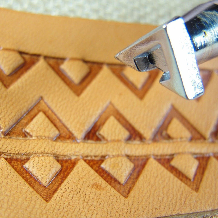 E292 Geometric Border Leather Stamp - Craft Japan | Pro Leather Carver