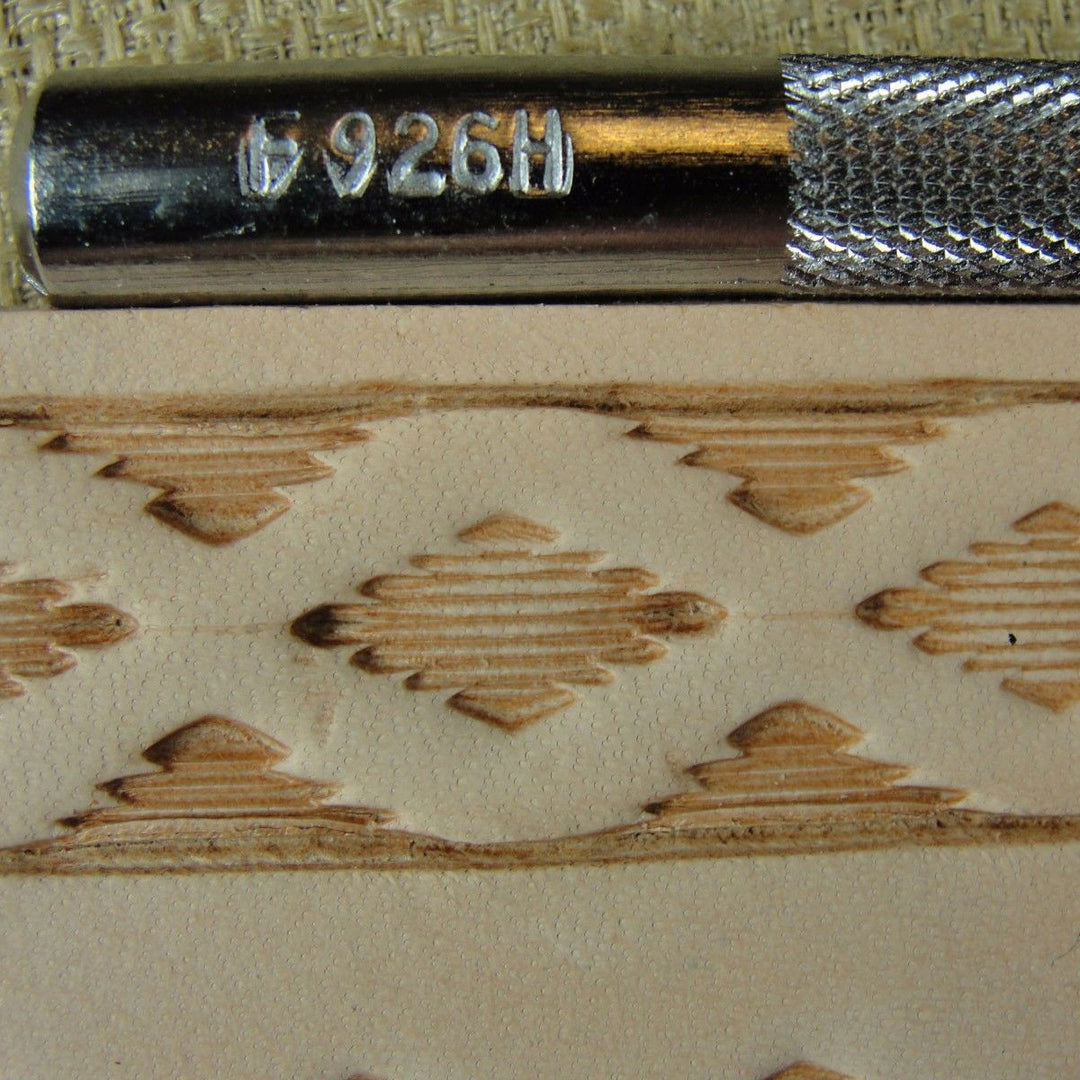 F926H Half Diamond Geometric Leather Stamp | Pro Leather Carvers