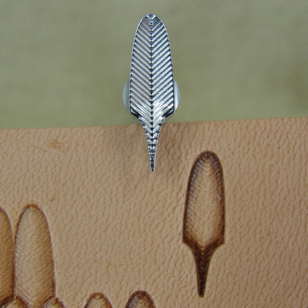 Feather Geometric Stamp - Stainless Steel | Pro Leather Carvers