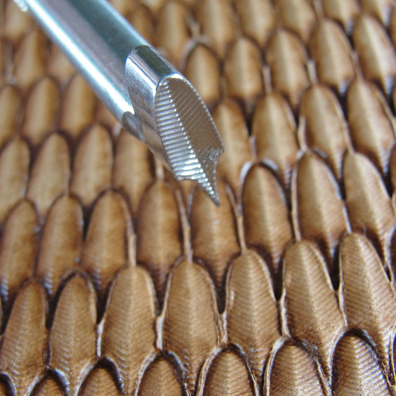 Feather Geometric Stamp - Stainless Steel | Pro Leather Carvers