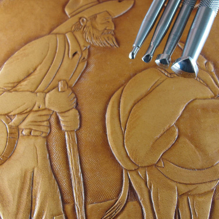 Figure Carving Beveler Stamps - Stainless Steel | Pro Leather Carvers