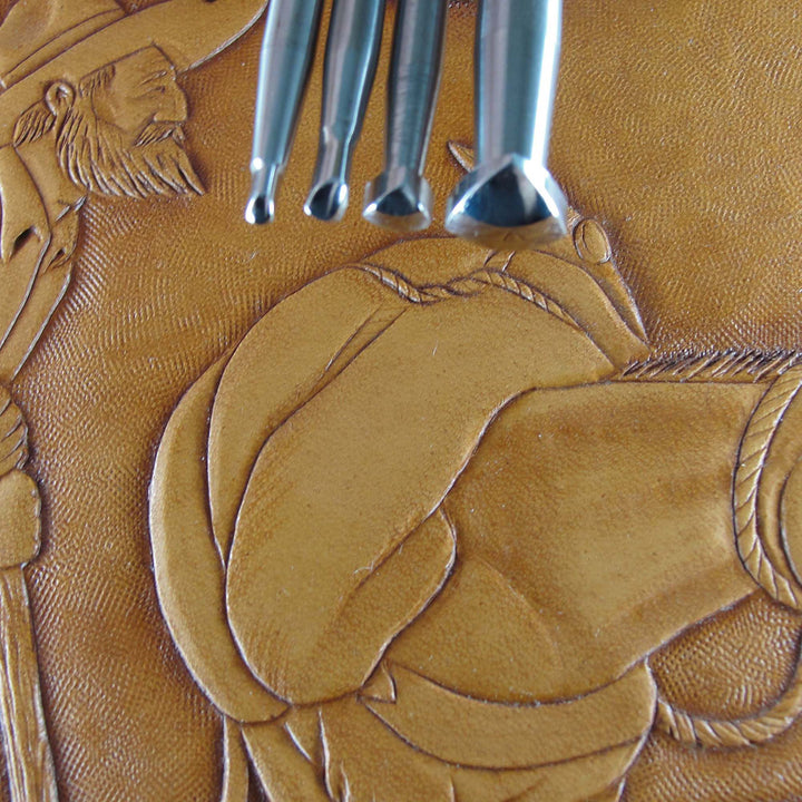Figure Carving Beveler Stamps - Stainless Steel | Pro Leather Carvers