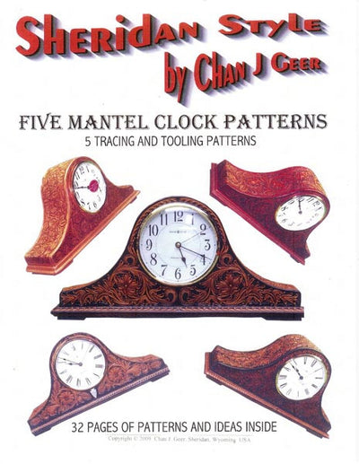 Sheridan Style Mantel Clock Patterns - Chan Geer | Pro Leather Carvers