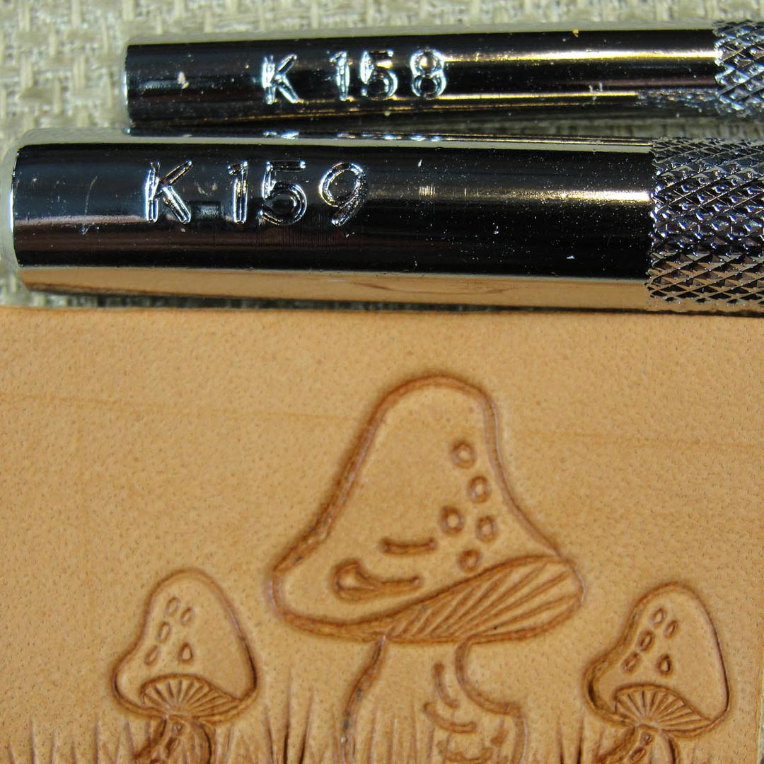 K158/K159 Mushroom Leather Stamp Set - Japan | Pro Leather Carvers