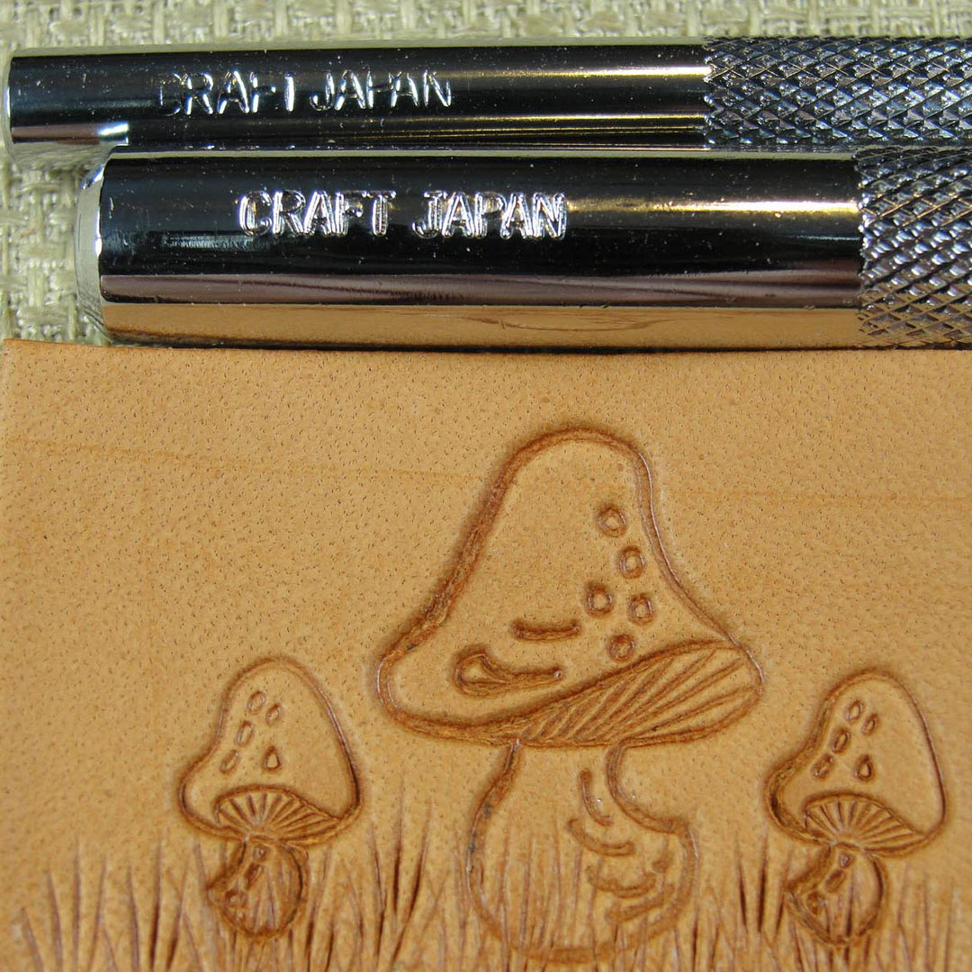K158/K159 Mushroom Leather Stamp Set - Japan | Pro Leather Carvers