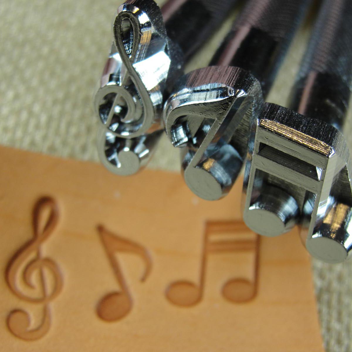 Music Notes Leather Stamp Set - Craft Japan | Pro Leather Music Notes Leather Stamp Set - Craft Japan | Pro Leather