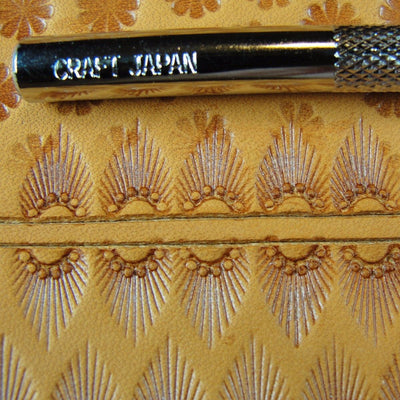 N301 6-Seed Sunburst Border Leather Stamp | Pro Leather Carvers
