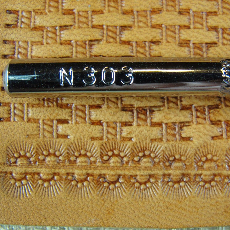 N303 Small 5-Seed Border Leather Stamp | Pro Leather Carvers