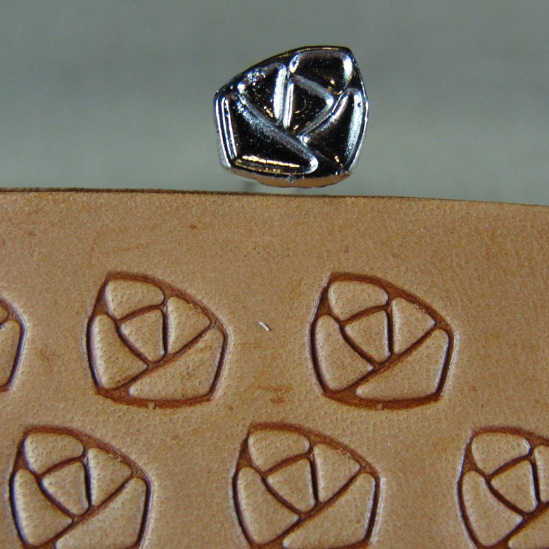 O116 Small Rose Geometric Leather Stamp | Pro Leather Carvers