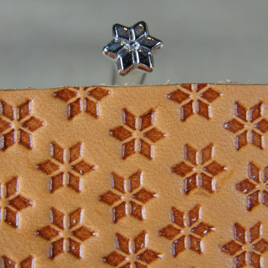 O127 6-Point Star Geometric Leather Stamp | Pro Leather Carvers
