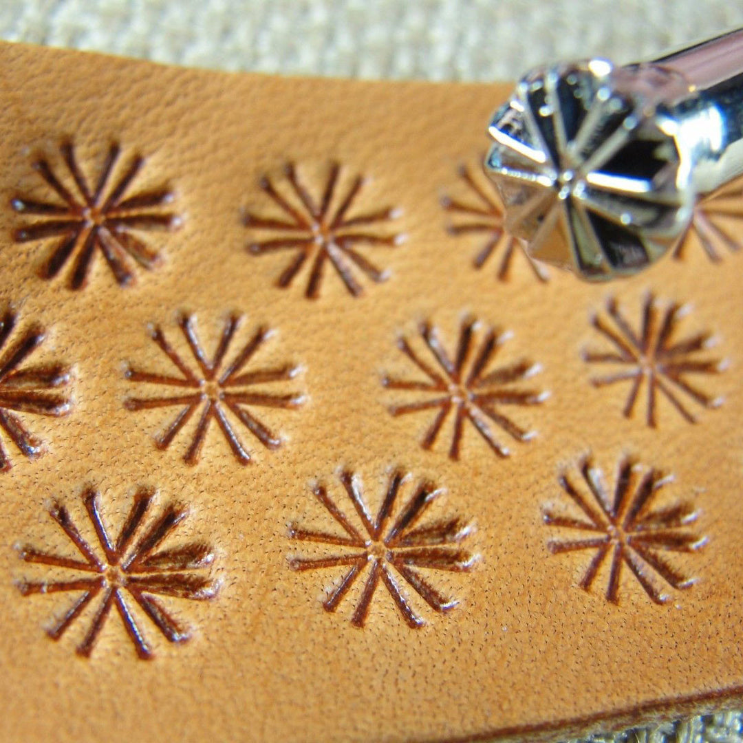 O133 Small Round Geometric Leather Stamp | Pro Leather Carvers