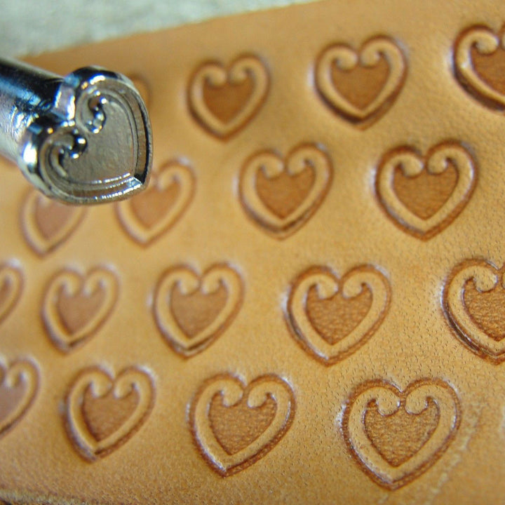 O53 Small Heart Geometric Leather Stamp | Pro Leather Carvers