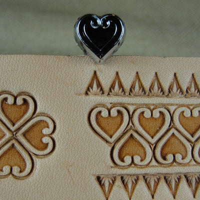O85 Heart Geometric Leather Stamp | Pro Leather Carvers