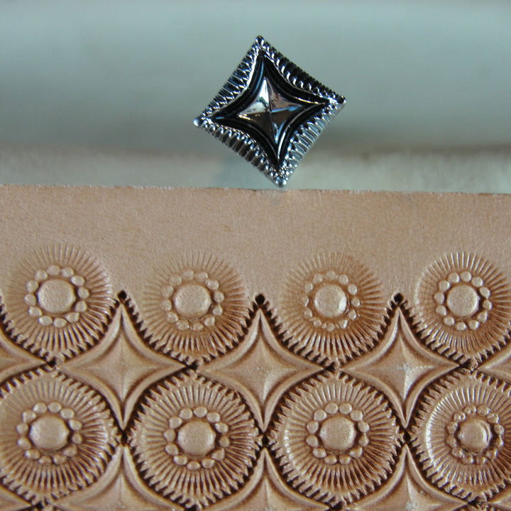 4 Point Star Geo Leather Stamp - Hide Crafter | Pro Leather Carvers