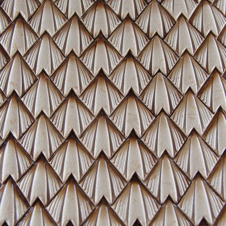 Pointed Dragon Scale Geometric Stamp, Stainless | Pro Leather Carvers