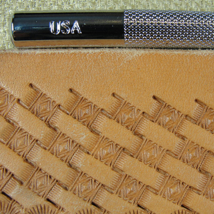 Small Diamond Basket Weave Leather Stamp | Pro Leather Carvers