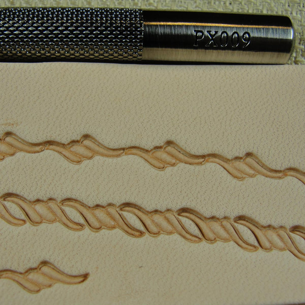2-Prong Barbed Wire Geometric Leather Stamp | Pro Leather Carvers