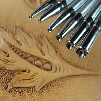 Seeder Leather Stamping Tool 6-Piece Set | Pro Leather Carvers