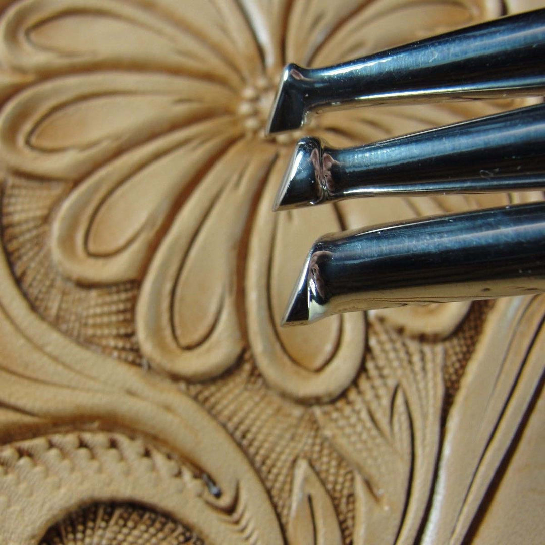 Smooth Steep Angle Beveler Leather Stamp Set | Pro Leather Carvers