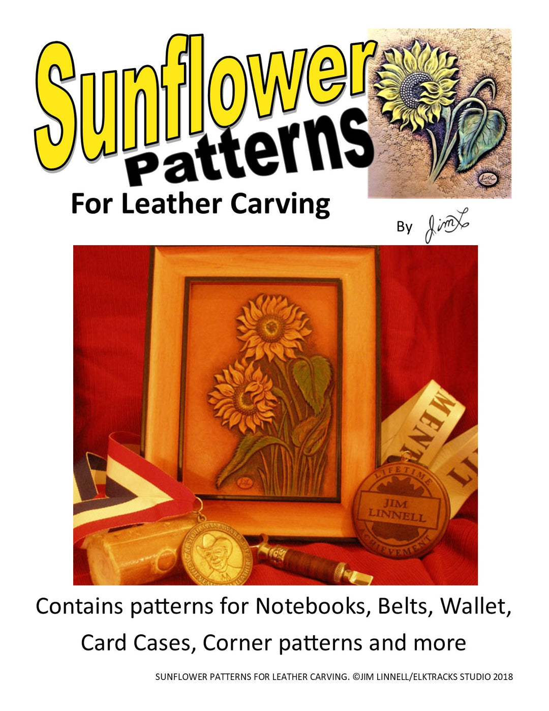 Sunflower Patterns for Leather by Jim Linnell | Pro Leather Carvers sunflower-patterns-for-leather-by-jim-linnell-pro-leather-carvers
