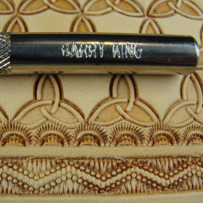 V Dot Border Leather Stamp - Barry King Tools | Pro Leather Carvers