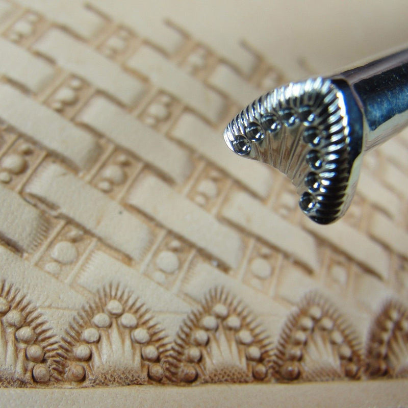 Wishbone Border Leather Stamp - Barry King Tools | Pro Leather Carvers