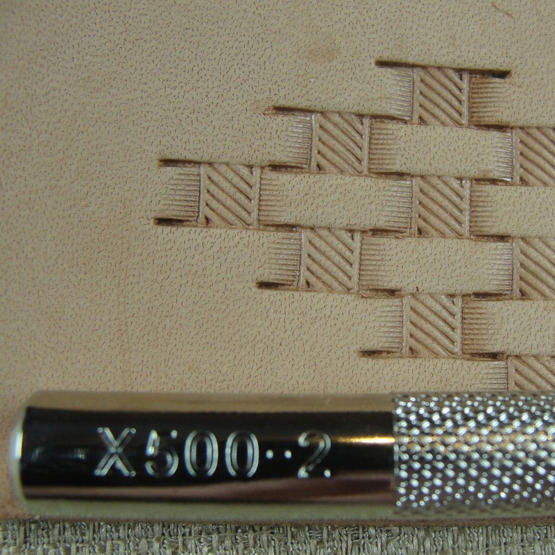 X500-2 Basket Weave Leather Stamp | Pro Leather Carvers