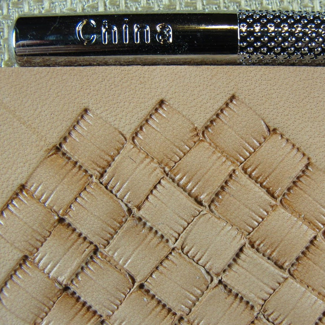 Large Tri-Weave Leather Stamp, X503S, Stamping Tool  Leather craftsmen,  Bead leather, Leather craft tools