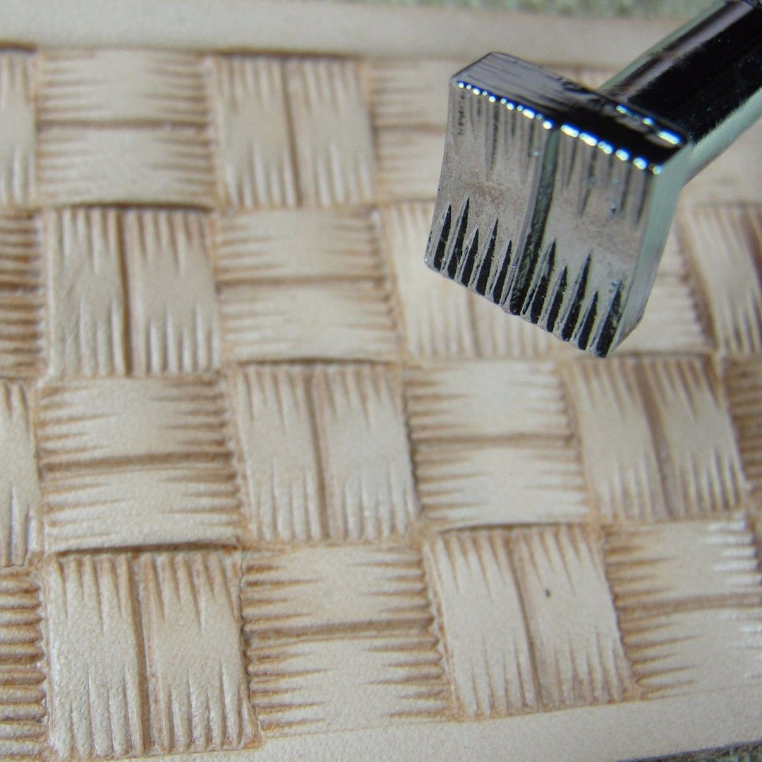 X507 Square Basket Weave Leather Stamp | Pro Leather Carvers