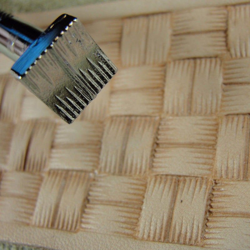 X507 Square Basket Weave Leather Stamp | Pro Leather Carvers